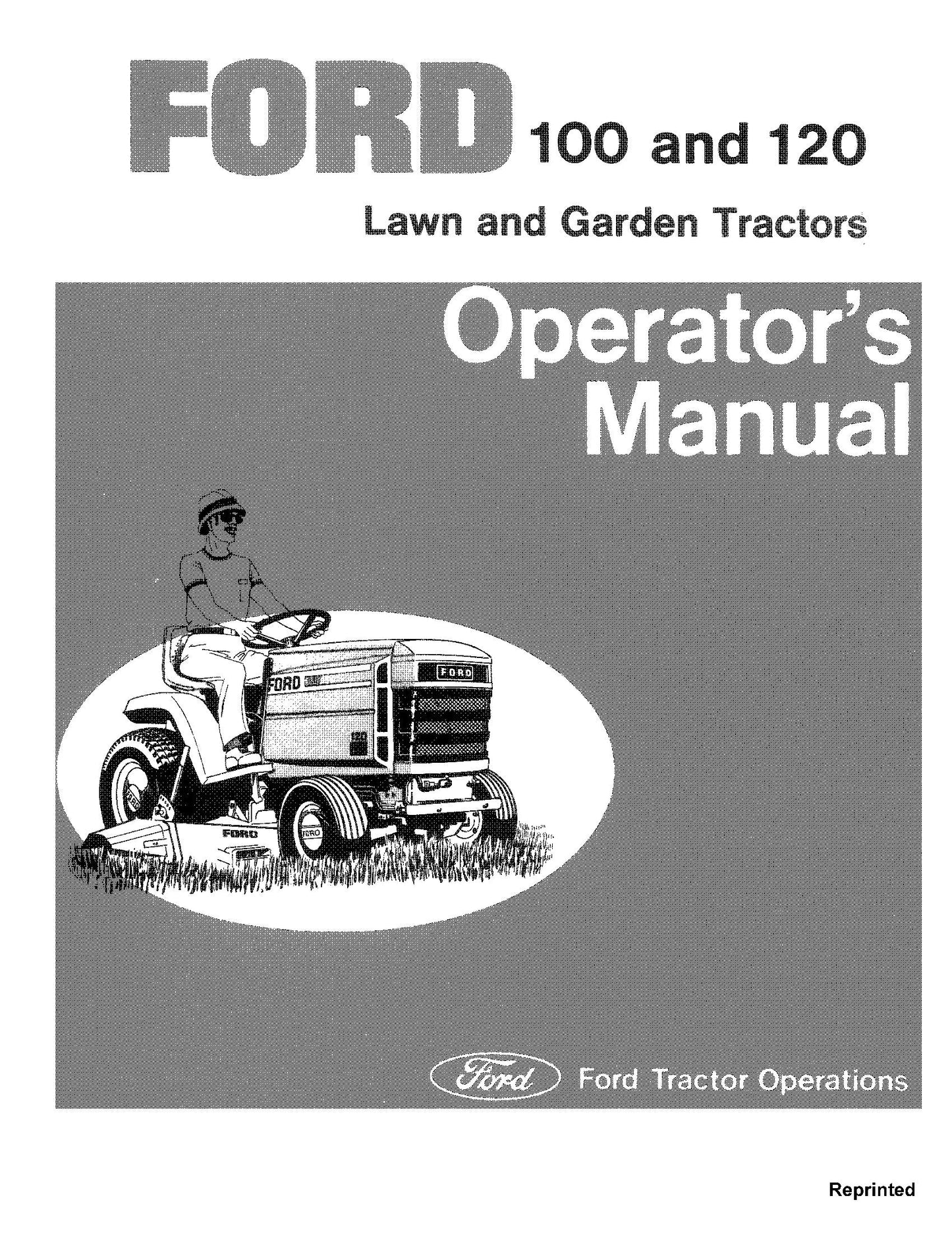 Ford LGT100,120 From 0177 Operator's Manual (42010021)