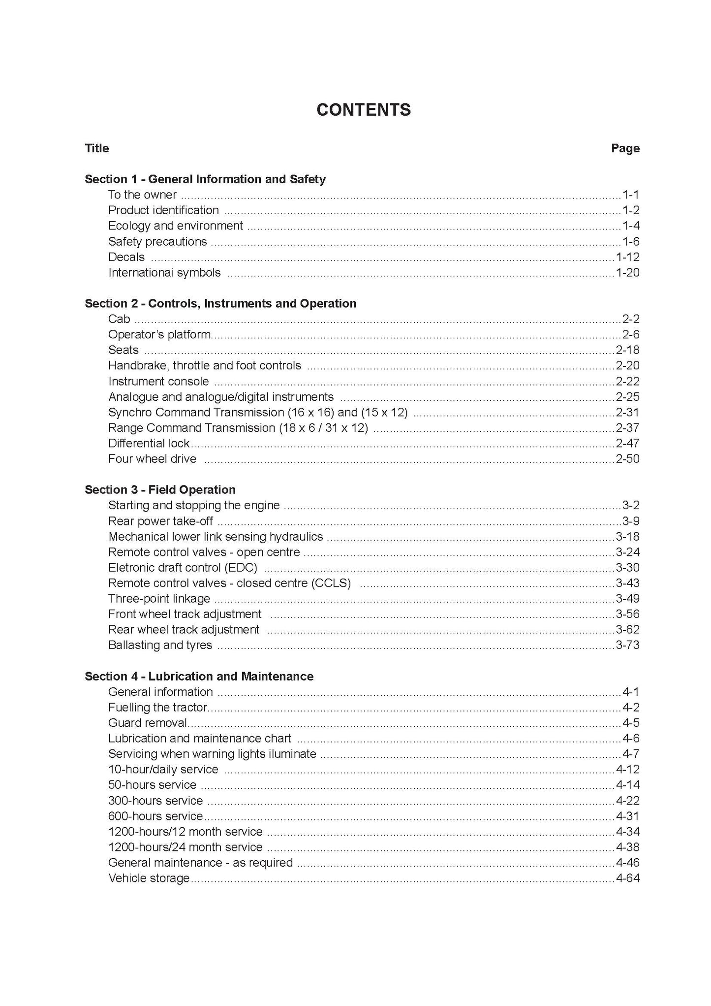 New Holland TM7010, TM7020, TM7030, TM7040, TM7010E, TM7020E, TM7030E, TM7040E Operator's Manual (87663818)