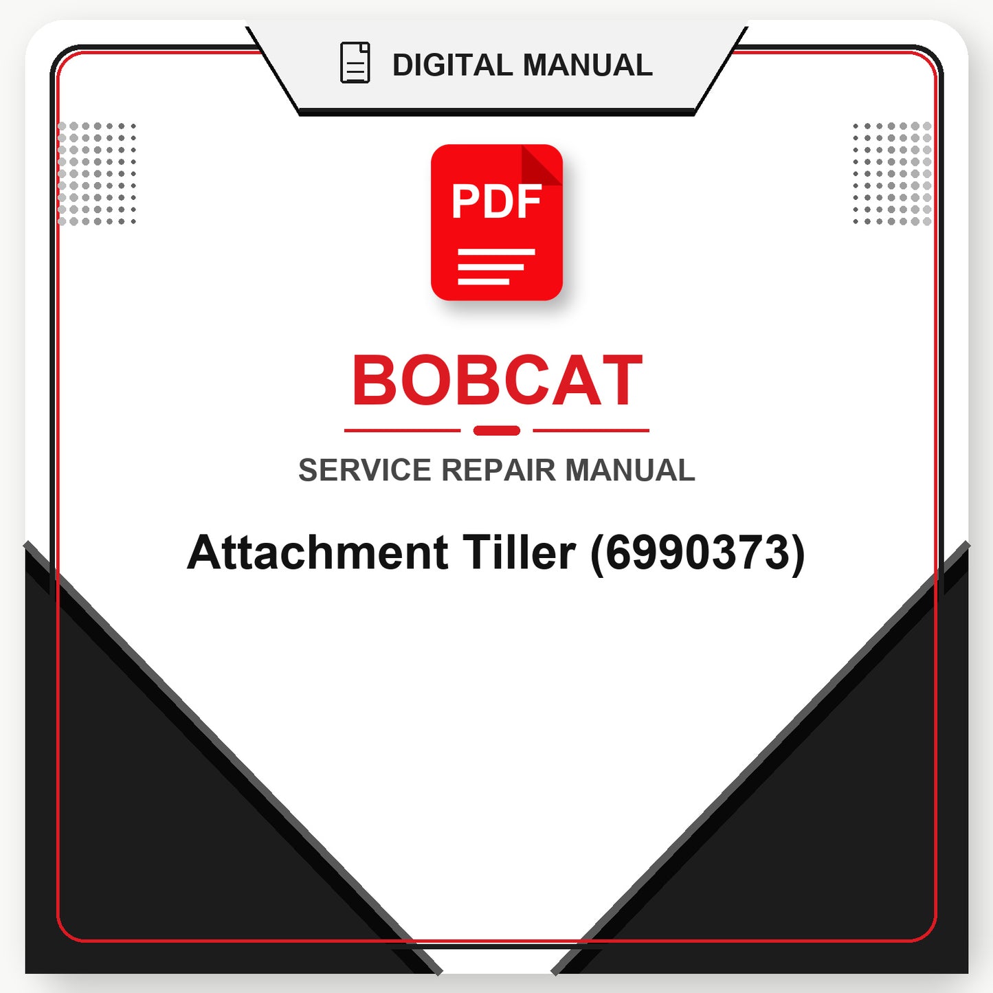 Bobcat Attachment Tiller Service Repair Manual (6990373)