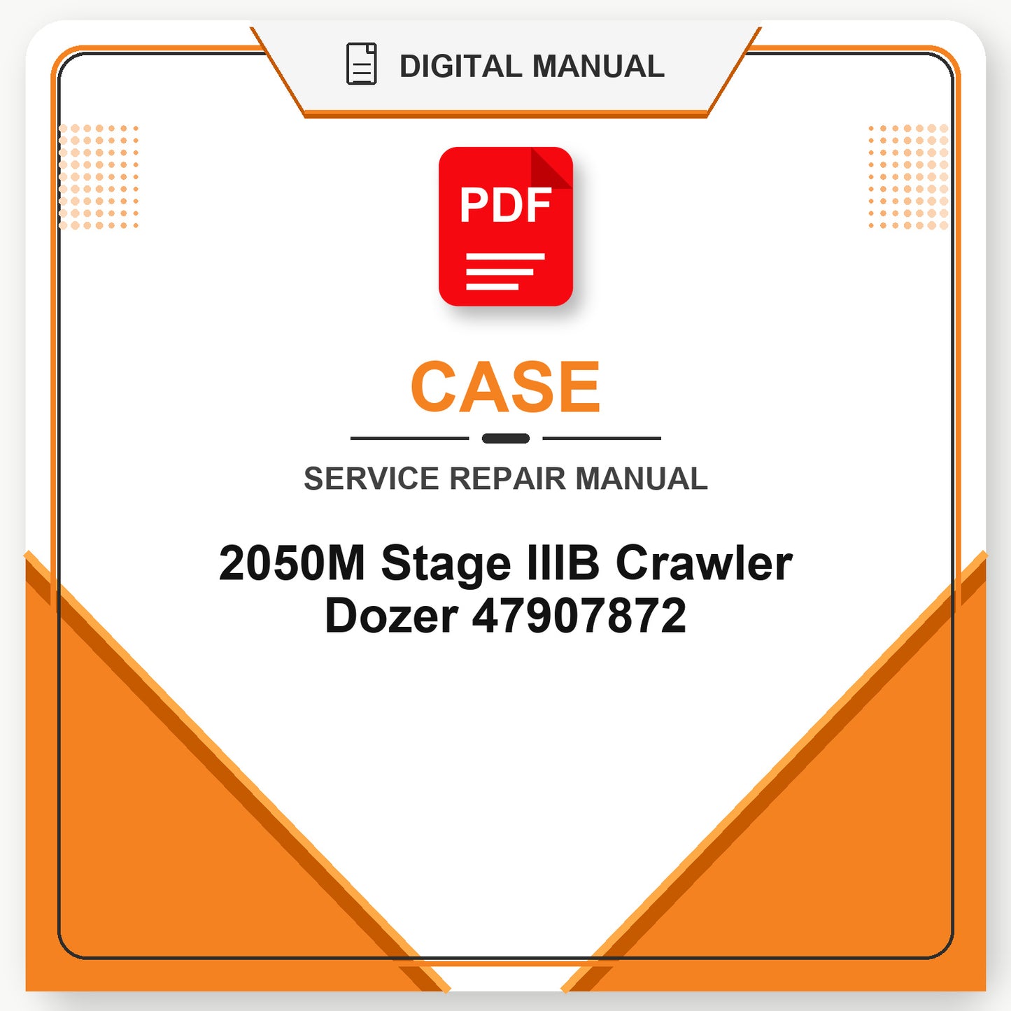 Case 2050M Stage IIIB Crawler Dozer Service Repair Manual 47907872