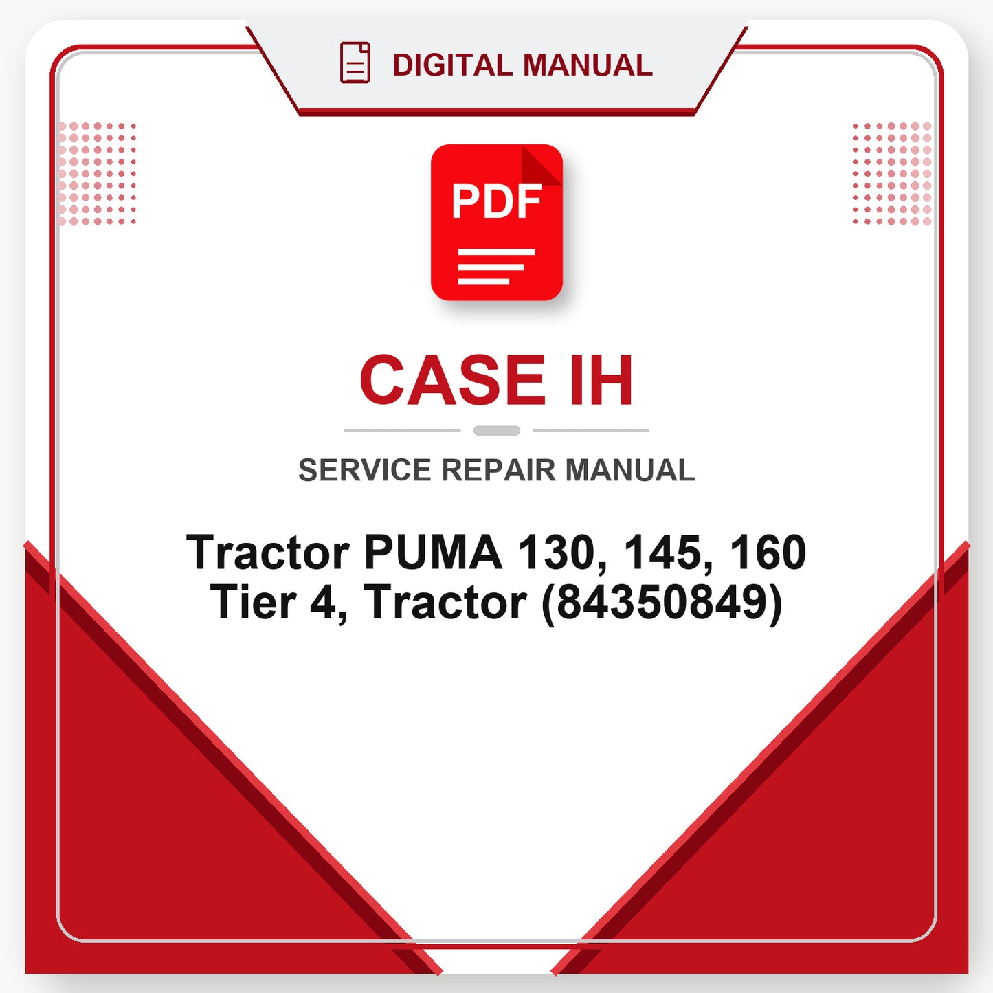 Case IH Tractor PUMA 130, 145, 160 Tier 4, Tractor (84350849)
