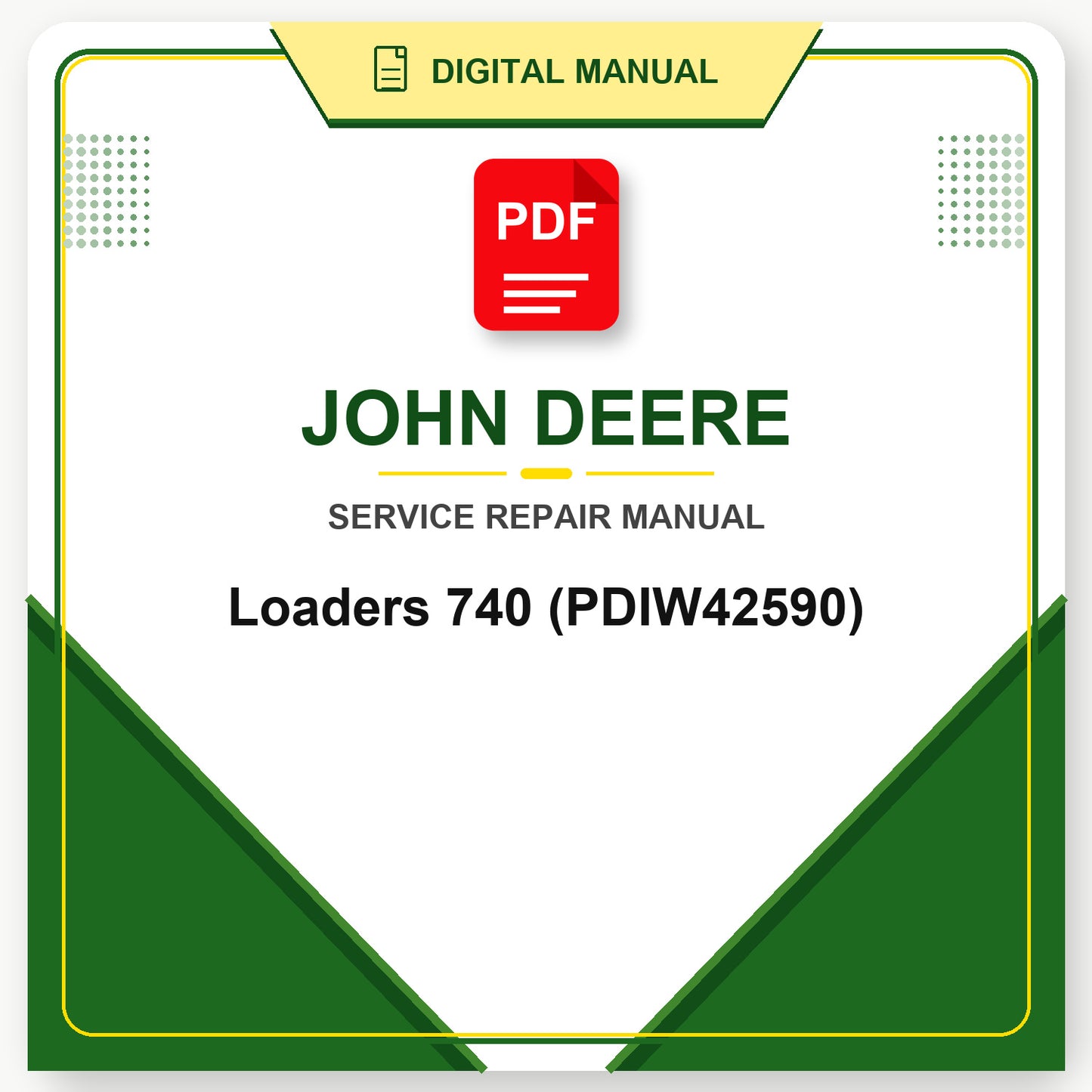 John Deere Loaders 740 Technical Manual (PDIW42590)