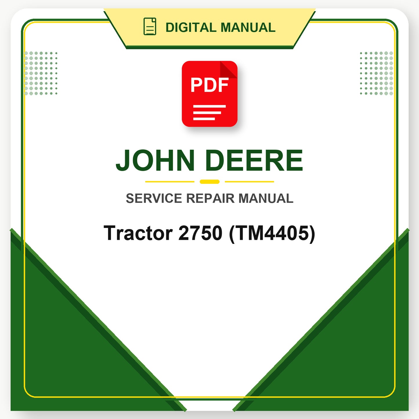 John Deere Tractor 2750 Technical Manual (TM4405)