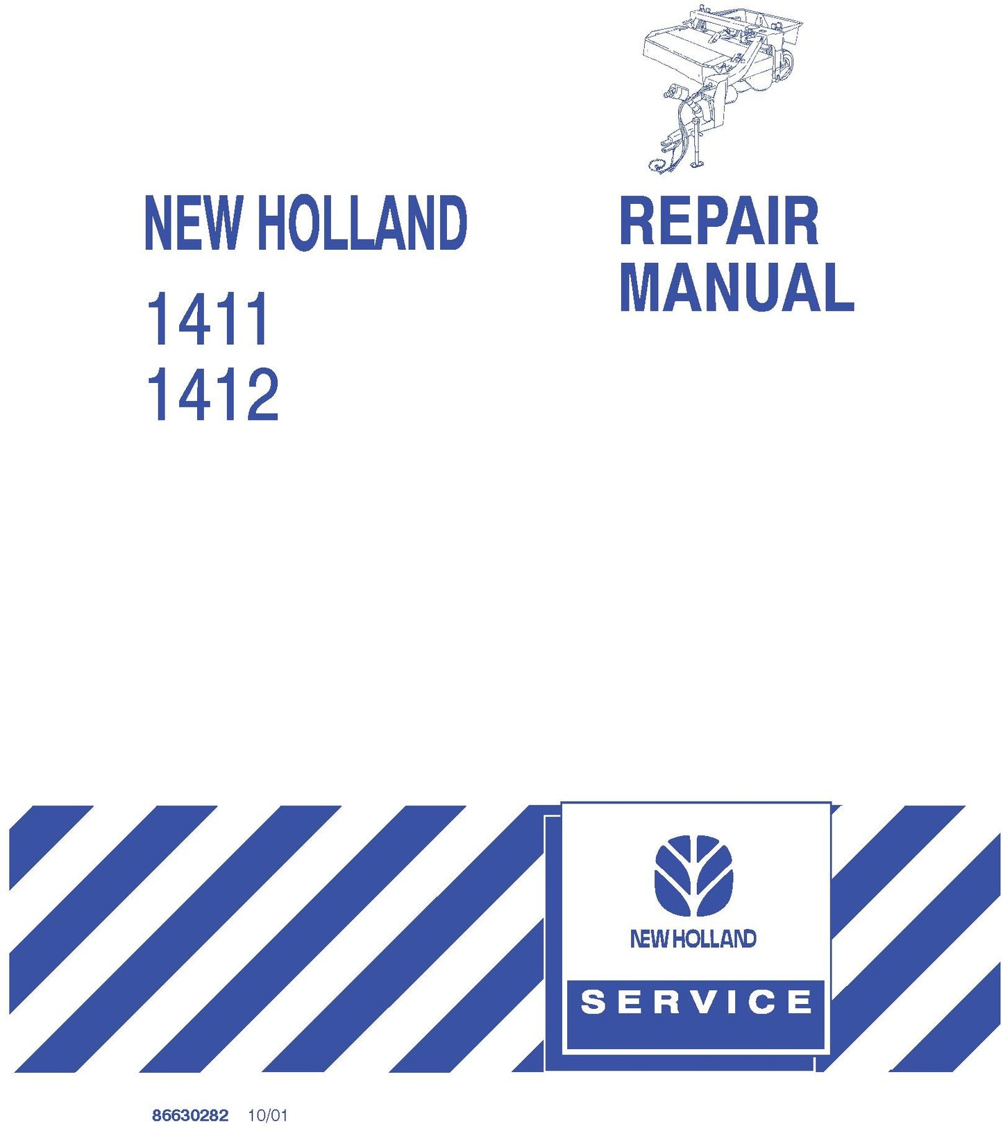 New Holland 1411 1412 Service Repair Manual 86630282