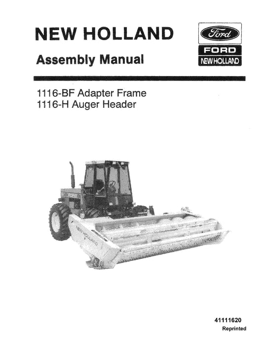 New Holland 1116BF,1116H Operator's Manual (41111620)