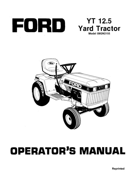 Ford YT 12.5 Yard Tractor Operator's Manual (42001250)