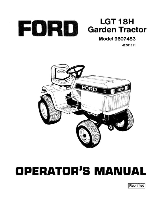 Ford LGT 18H Lawn & Garden Tractor Operator's Manual (42001811)
