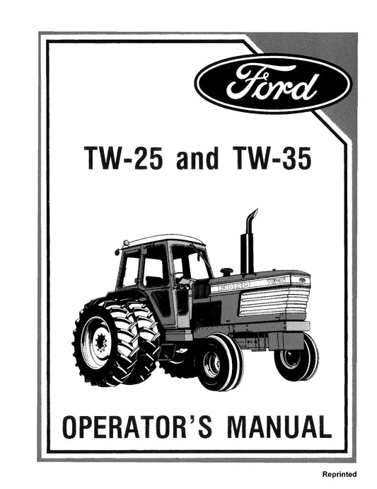 Ford TW25 & TW35 Tractors Operator's Manual (42002521)