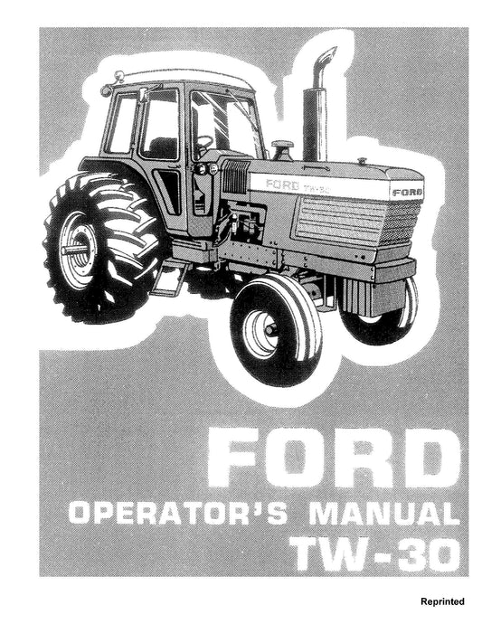 Ford TW 30 Tractor Operator's Manual (42003010)