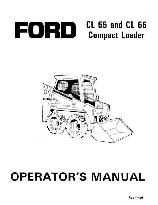 Ford CL55 & CL65 Compact Loader Tractor Operator's Manual (42005520)