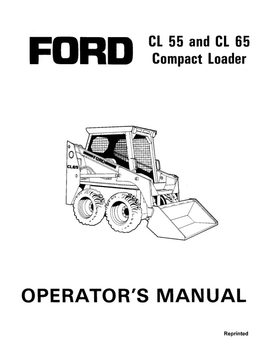 Ford CL 55 & CL65 Compact Loader Operator's Manual (42005521)