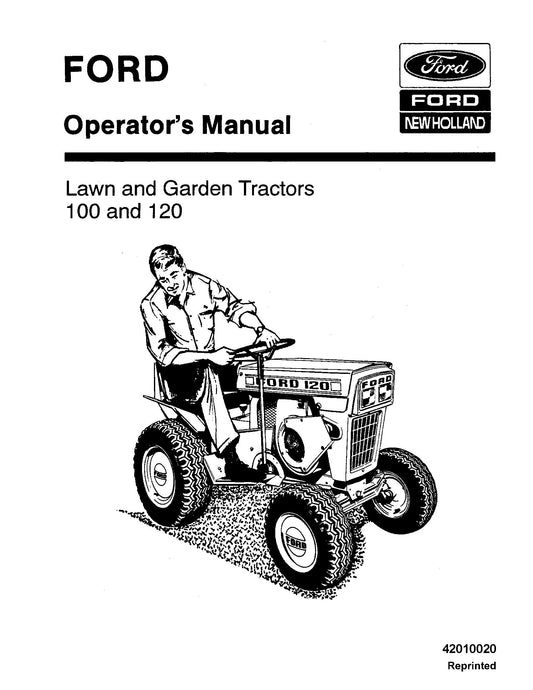 Ford GT100,120 Operator's Manual (42010020)