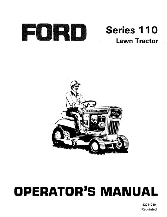 Ford Series 110 Lawn Tractor Operator's Manual (42011010)