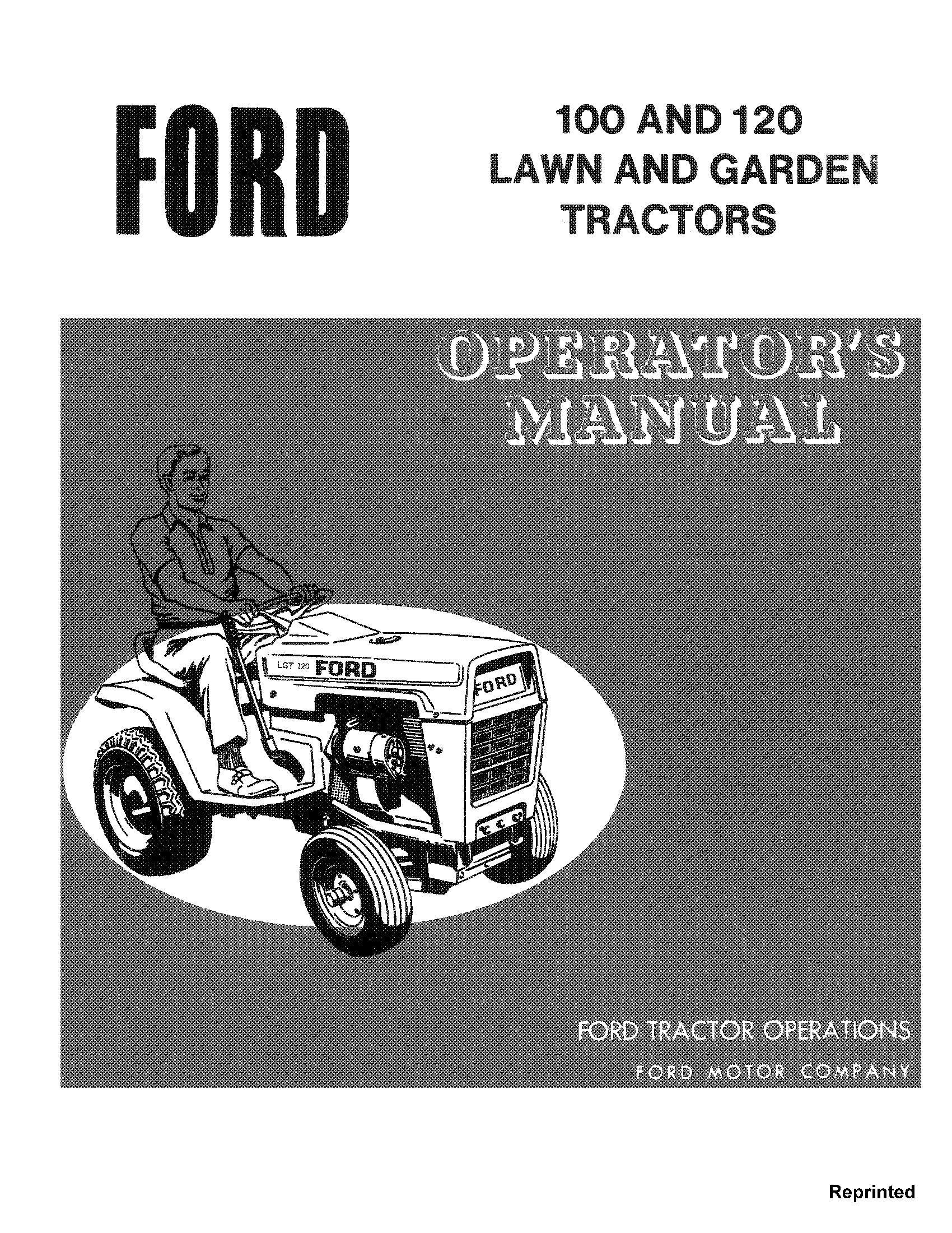 Ford A LGT100,120 BTW 172 & 1276 Operator's Manual (42012020)