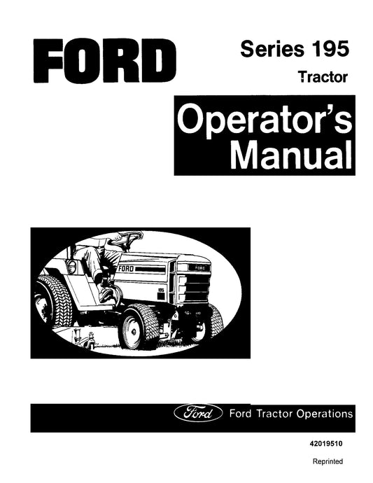 Ford Series 195 Tractor Operator's Manual (42019510)