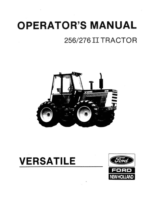 New Holland 256, 276 II Tractor Versatile Operator's Manual (42025620)