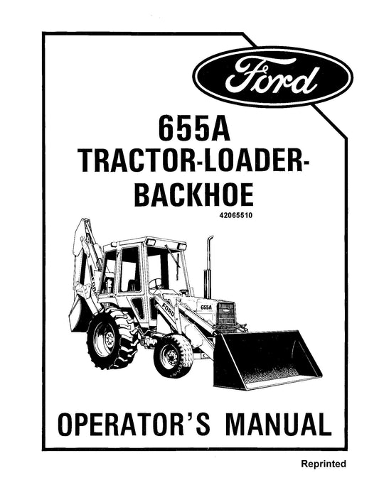 Ford 655A TLB 185-1287 Operator's Manual (42065510)