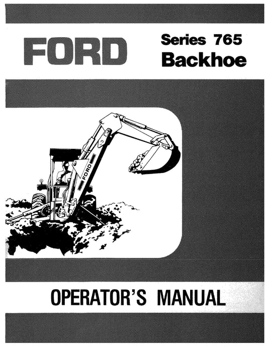 Ford 765 Backhoe on 340-540B 445-545A Operator's Manual (42076513)