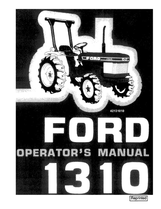 Ford B 1310 Tractor Operator's Manual (42131010)