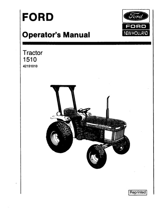 Ford -B 1510 Tractor Operator's Manual (42151010)