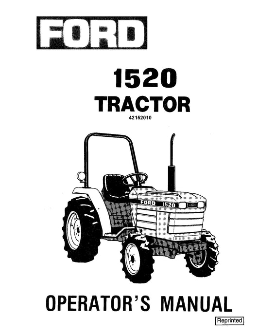 Ford 1520 Tractor Operator's Manual (42152010)