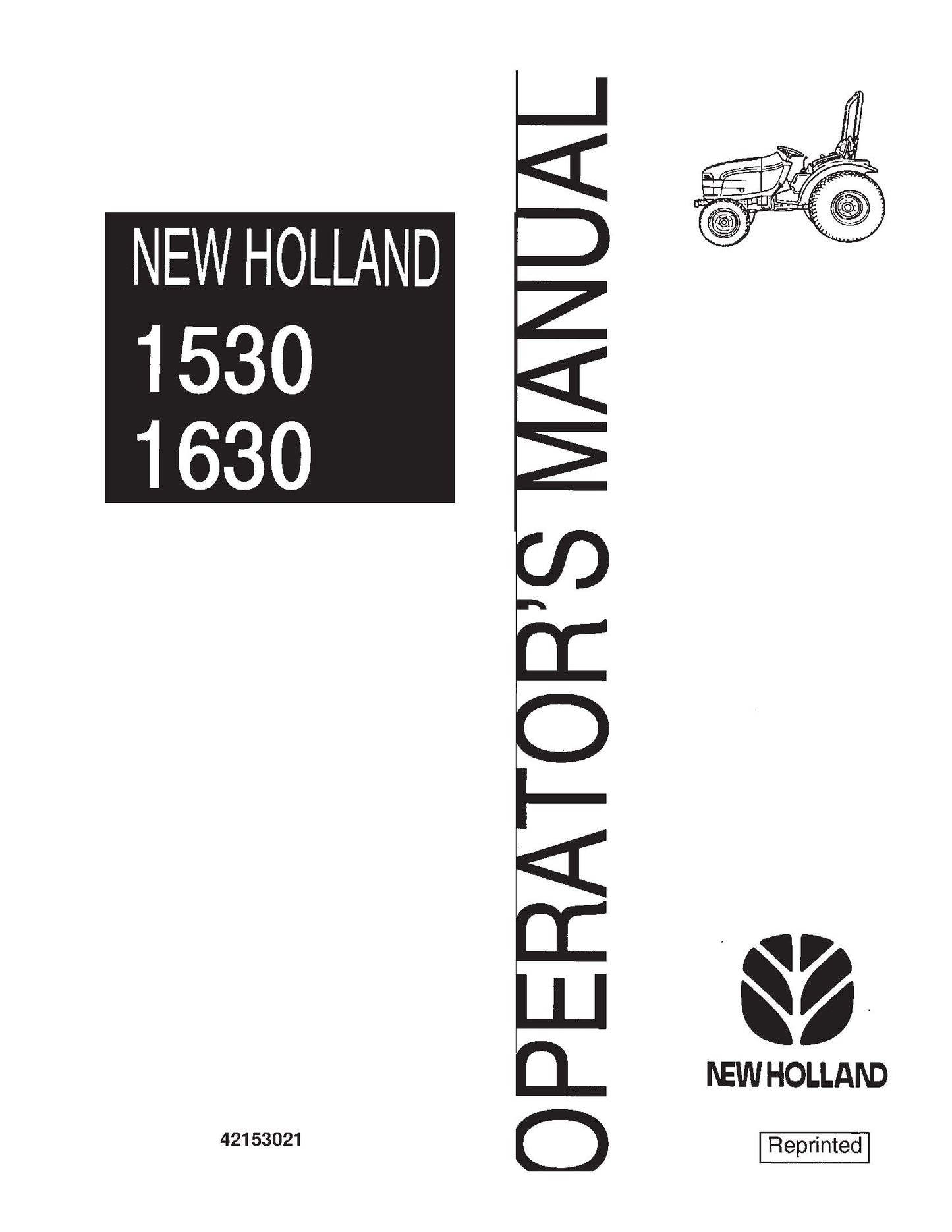 New Holland 1530 1630 Tractor Operator's Manual (42153021)