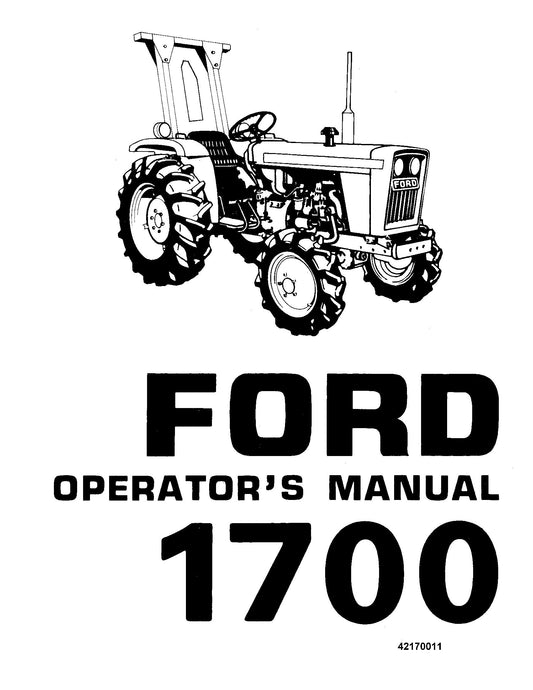 Ford A 1700 Tractor Operator's Manual (42170011)