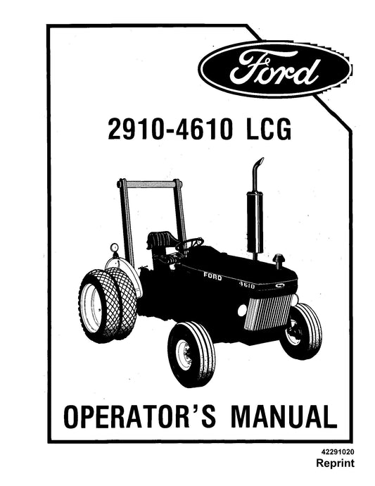 Ford 2910 4610 LCG Tractors Operator's Manual (42291020)