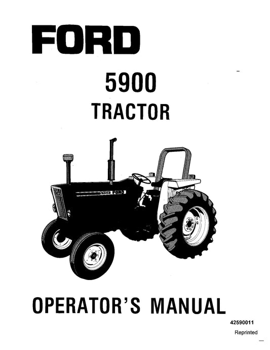 Ford 5900 Tractor Operator's Manual (42590011)