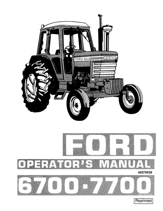 Ford Series 7700 Tractor Operator's Manual (42670020)
