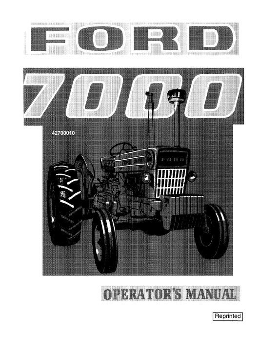 Ford 7000 Tractor Operator's Manual (42700010)