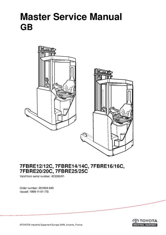 Toyota 7FBRE12-25 C 1999 Spare Parts Catalog