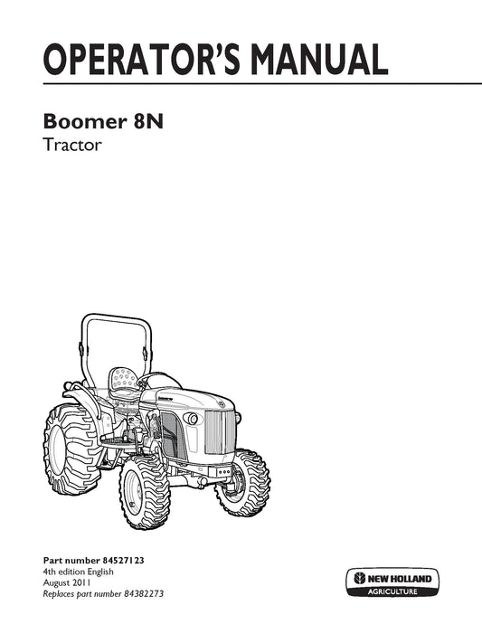 New Holland Boomer 8N Tractor Operator's Manual (84527123)