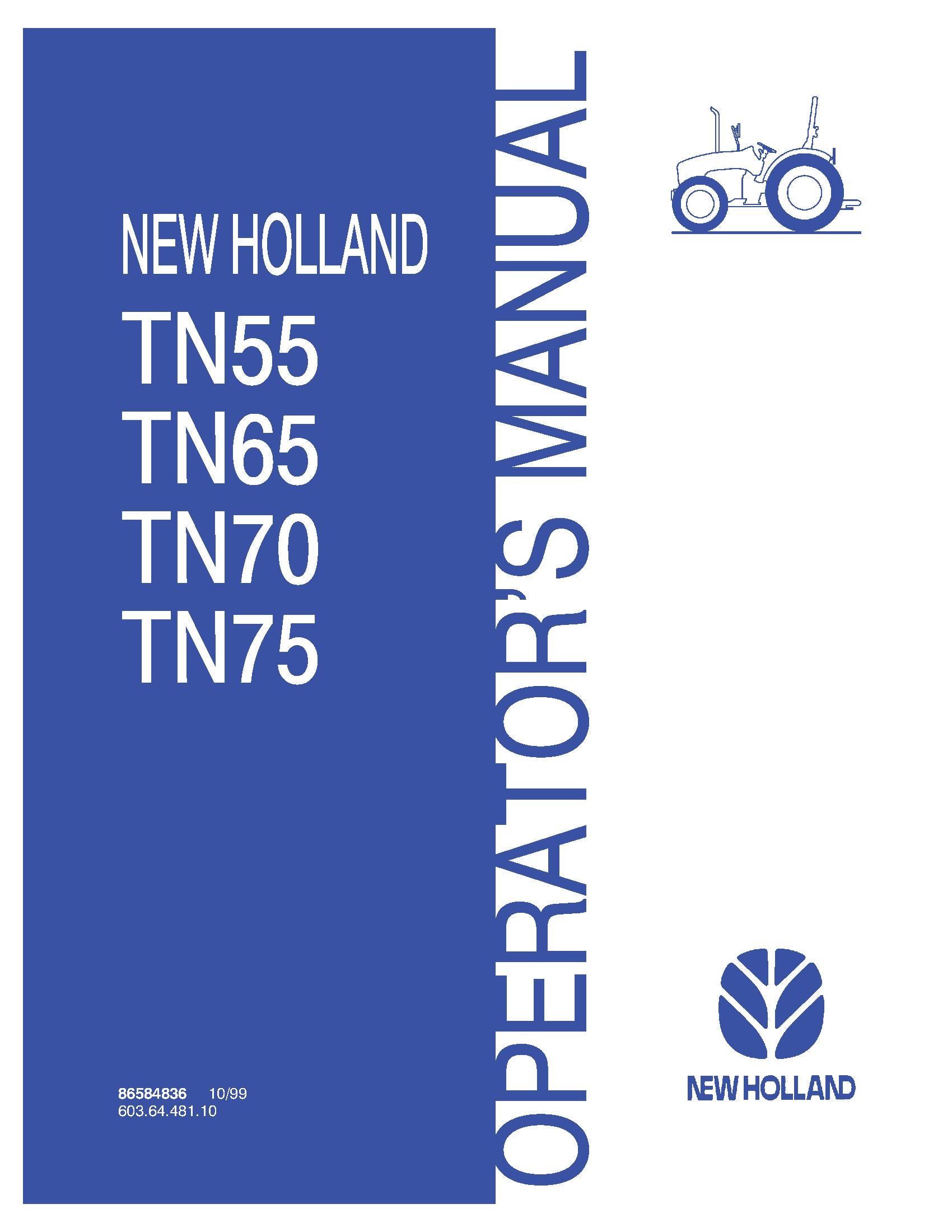 New Holland TN55 TN65 TN70 TN75 Tractor httpwww.dmcretail.comproductSearch.aspx 30072019 Product Search Page 129 of 151 Operator's Manual (86584836)