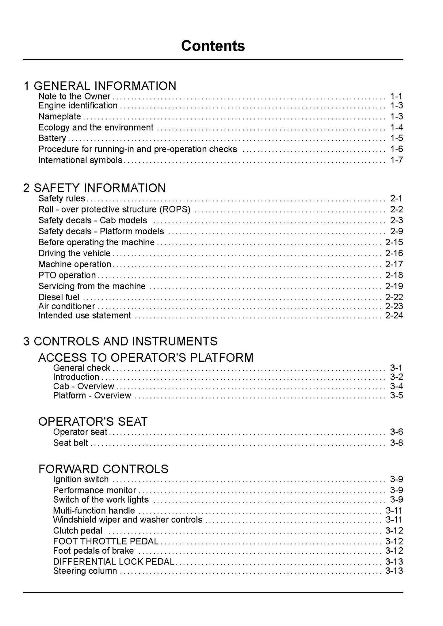 New Holland TS6000, TS6020, TS6030, TS6040 Operator's Manual (87649285)