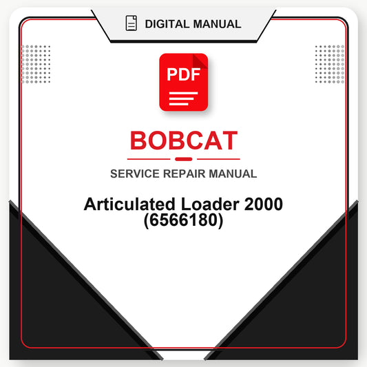 Bobcat Articulated Loader 2000 Service Repair Manual (6566180)