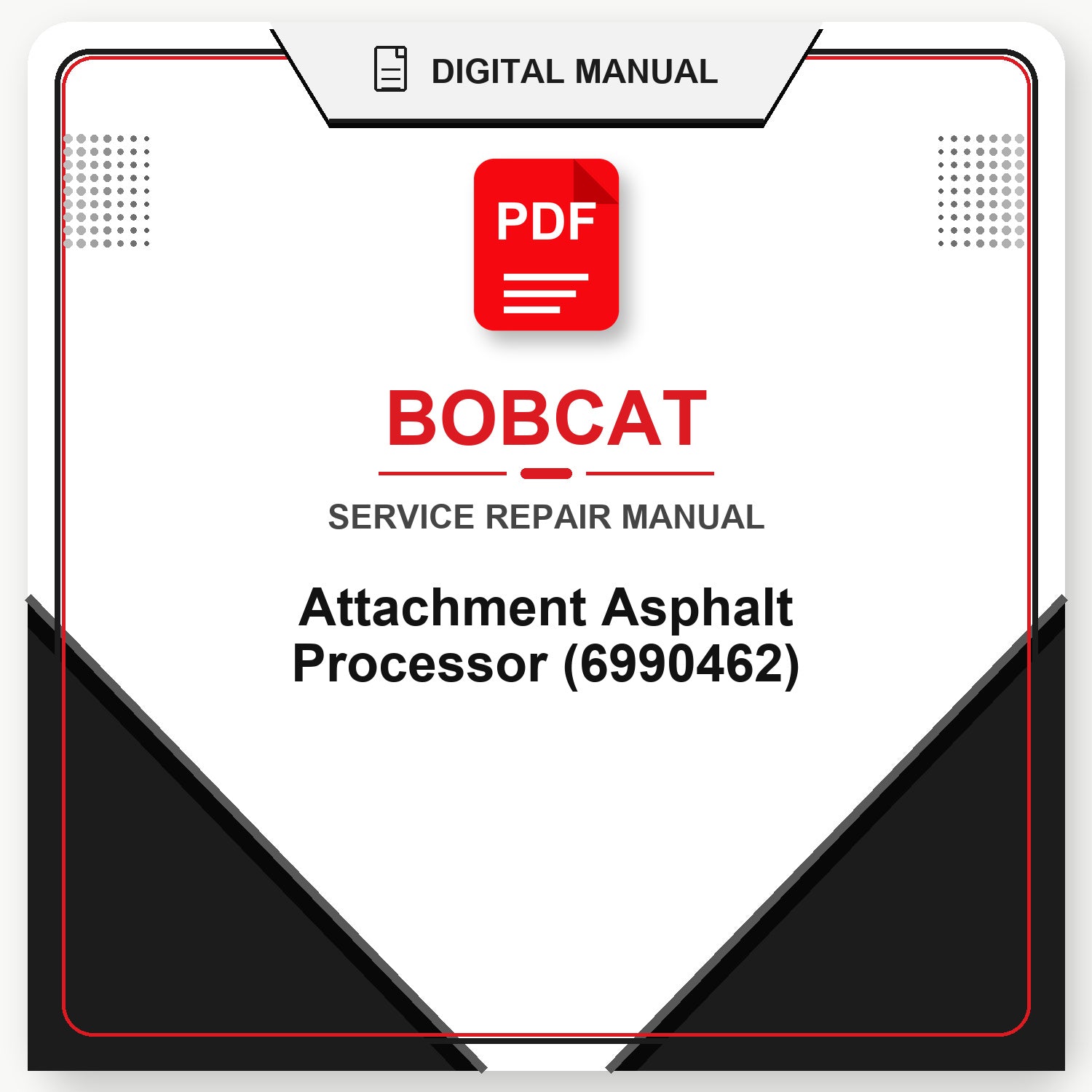 Bobcat Attachment Asphalt Processor Service Repair Manual (6990462)