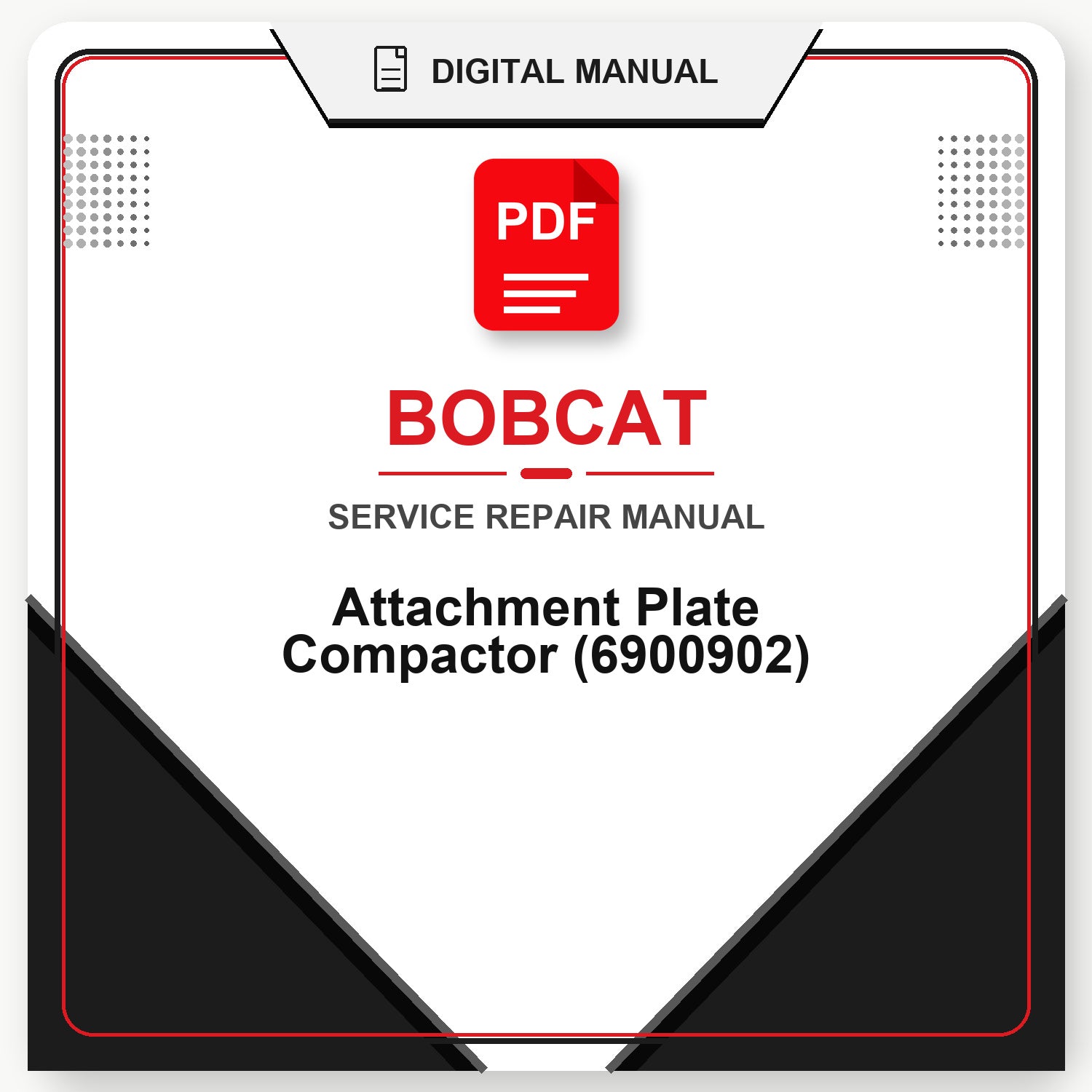 Bobcat Attachment Plate Compactor Service Repair Manual (6900902)