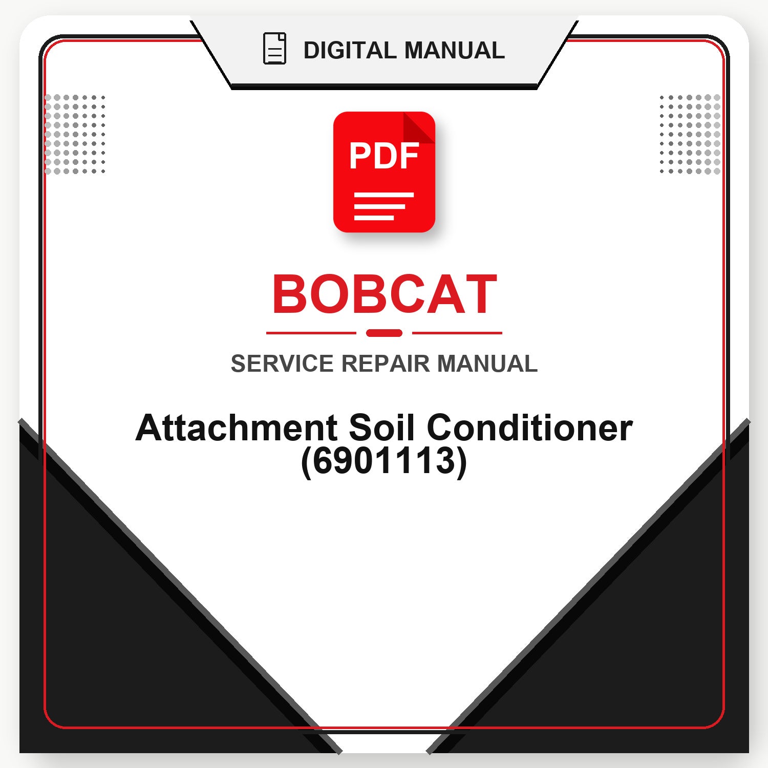 Bobcat Attachment Soil Conditioner Service Repair Manual (6901113)