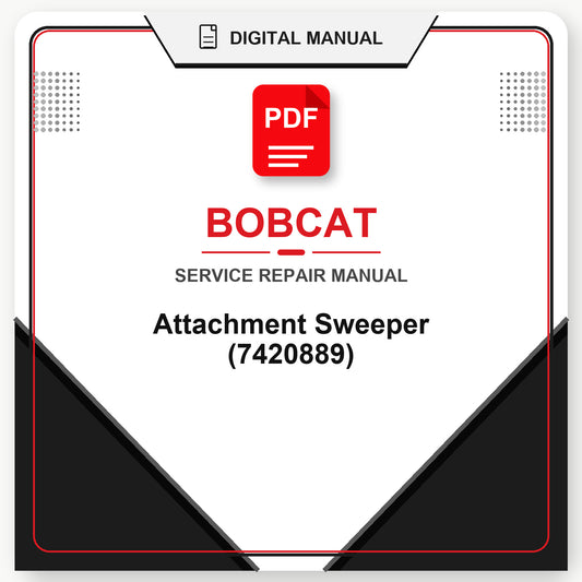 Bobcat Attachment Sweeper Service Repair Manual (7420889)