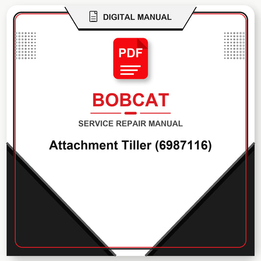 Bobcat Attachment Tiller Service Repair Manual (6987116)