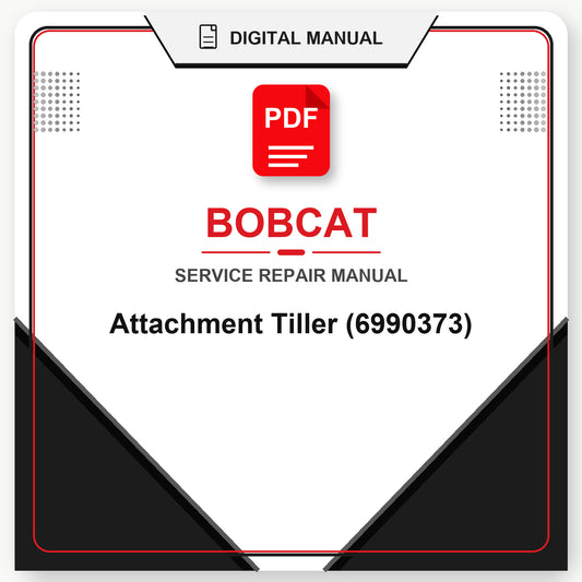 Bobcat Attachment Tiller Service Repair Manual (6990373)