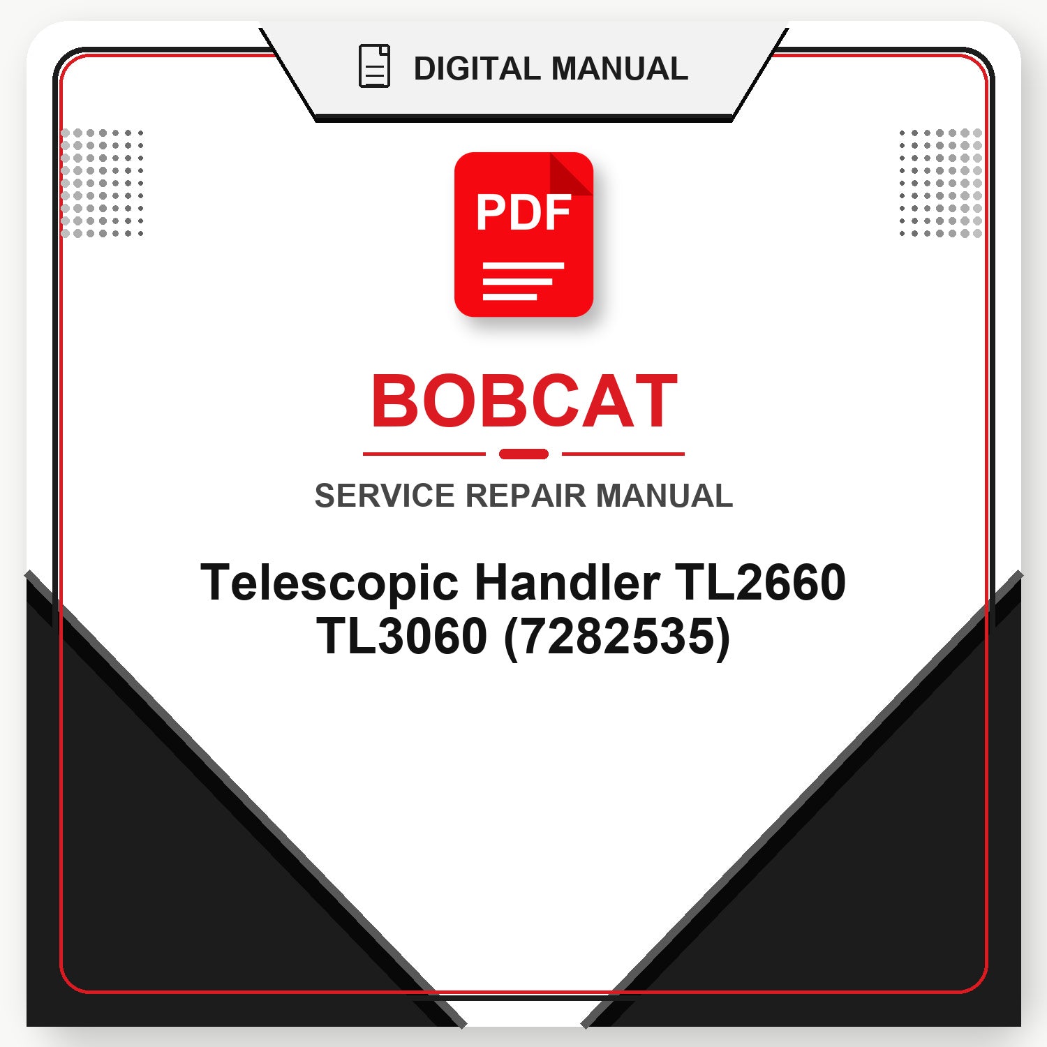 Bobcat Telescopic Handler TL2660 TL3060 Service Repair Manual (7282535)