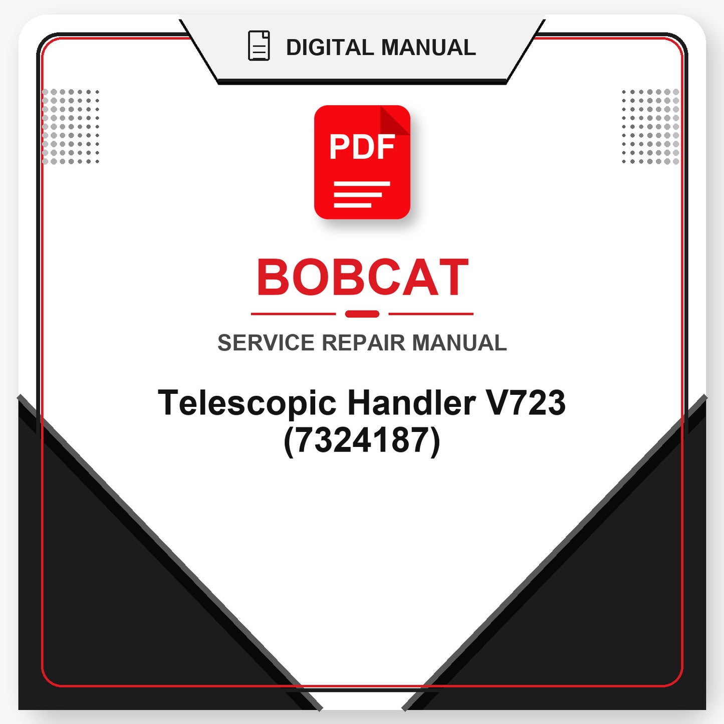 Bobcat Telescopic Handler V723 Service Repair Manual (7324187)