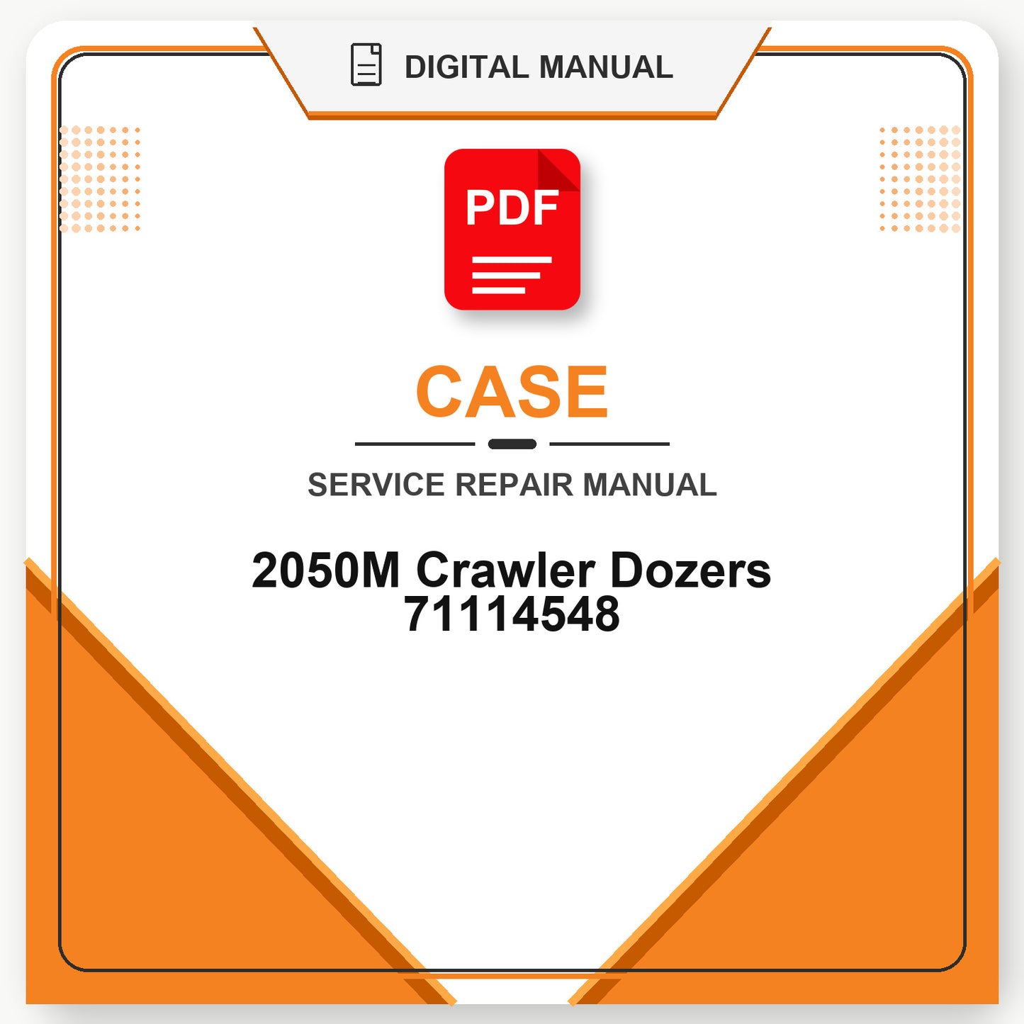 Case 2050M Crawler Dozers Service Repair Manual 71114548