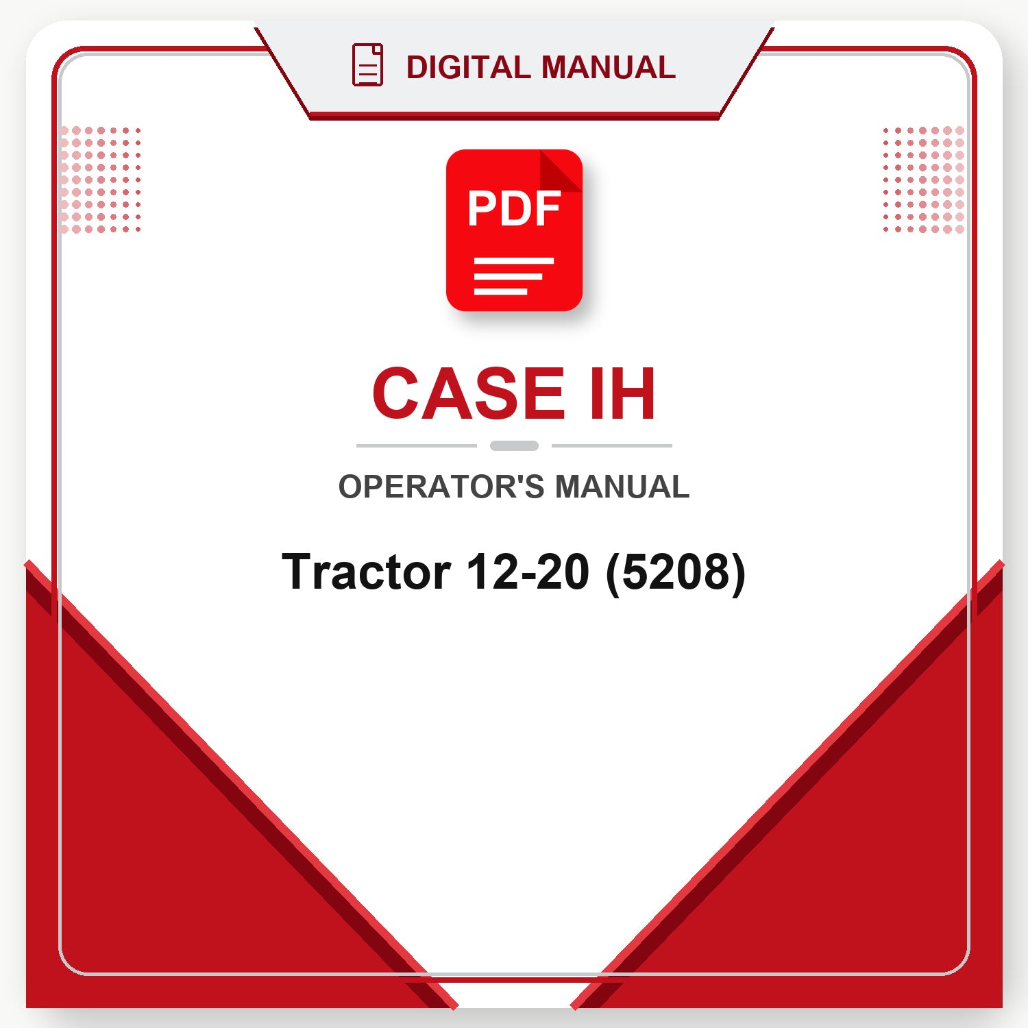 Case IH Tractor 12-20 Operator's Manual (5208)
