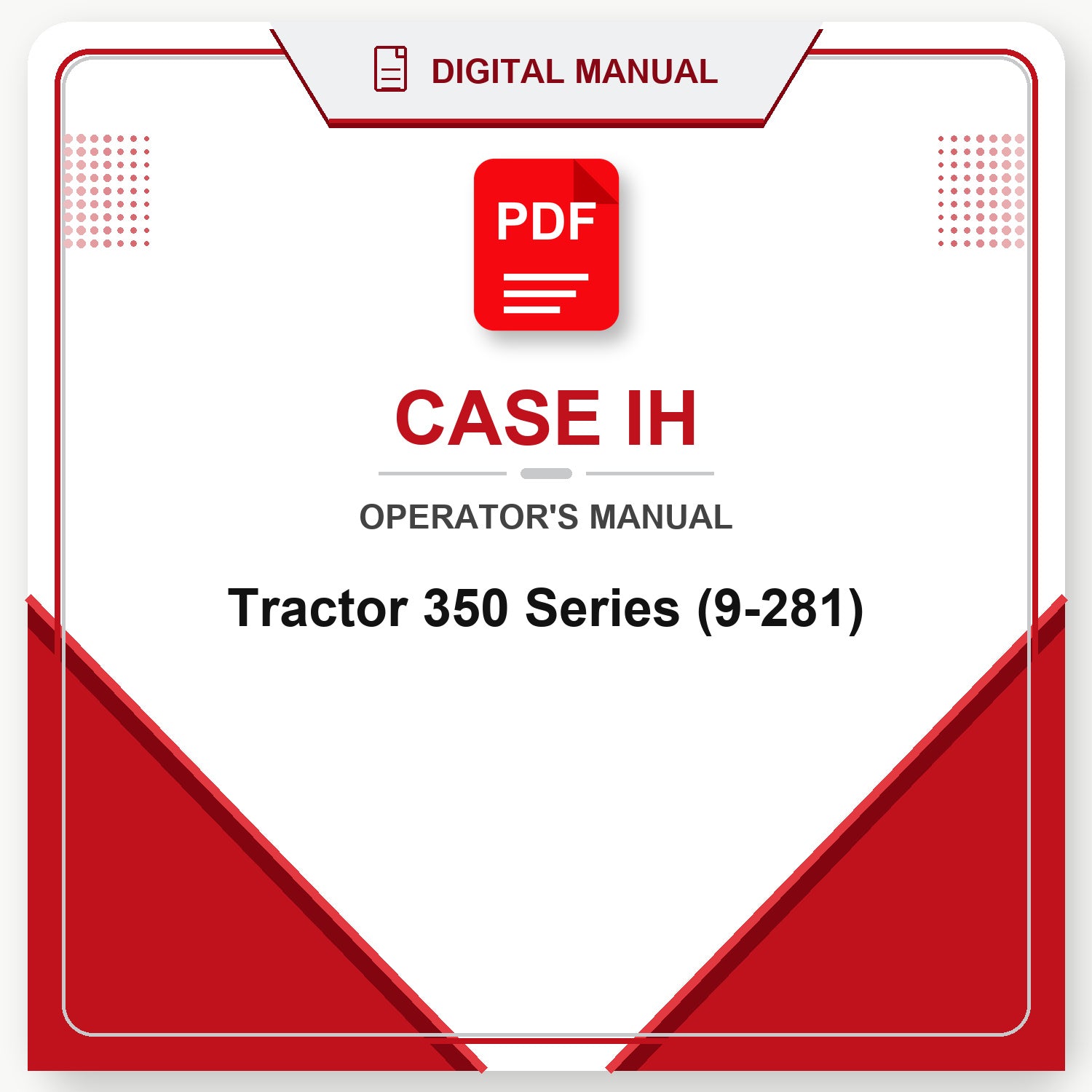Case IH Tractor 350 Series Operator's Manual (9-281)