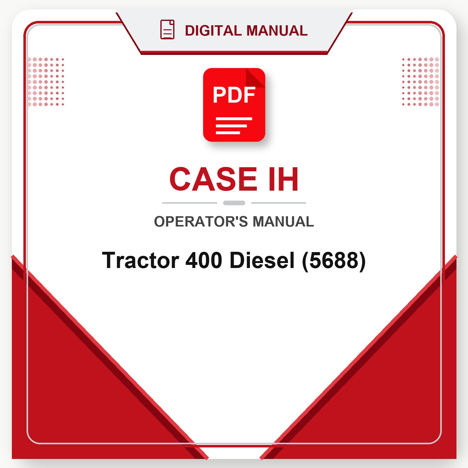 Case IH Tractor 400 Diesel Operator's Manual (5688)