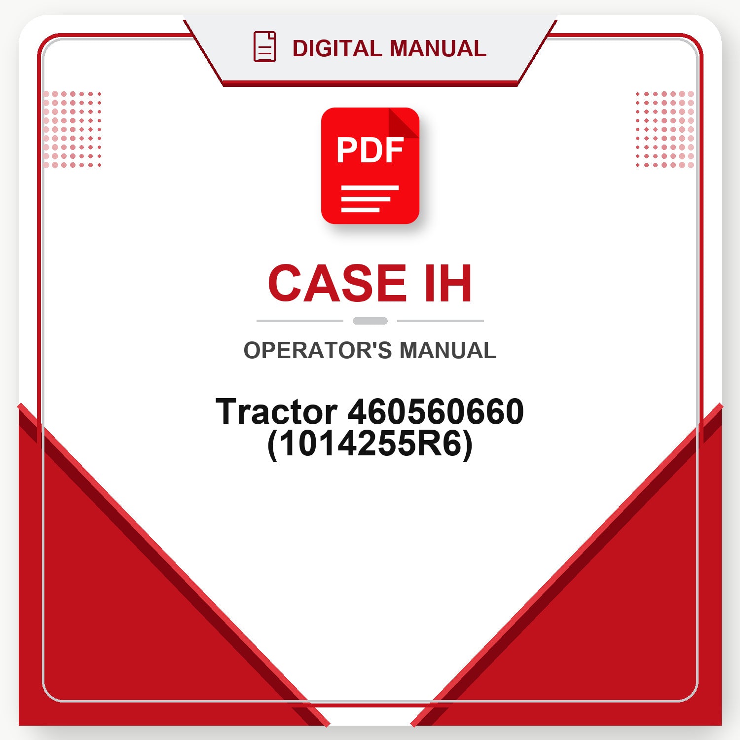 Case IH Tractor 460560660 Operator's Manual (1014255R6)