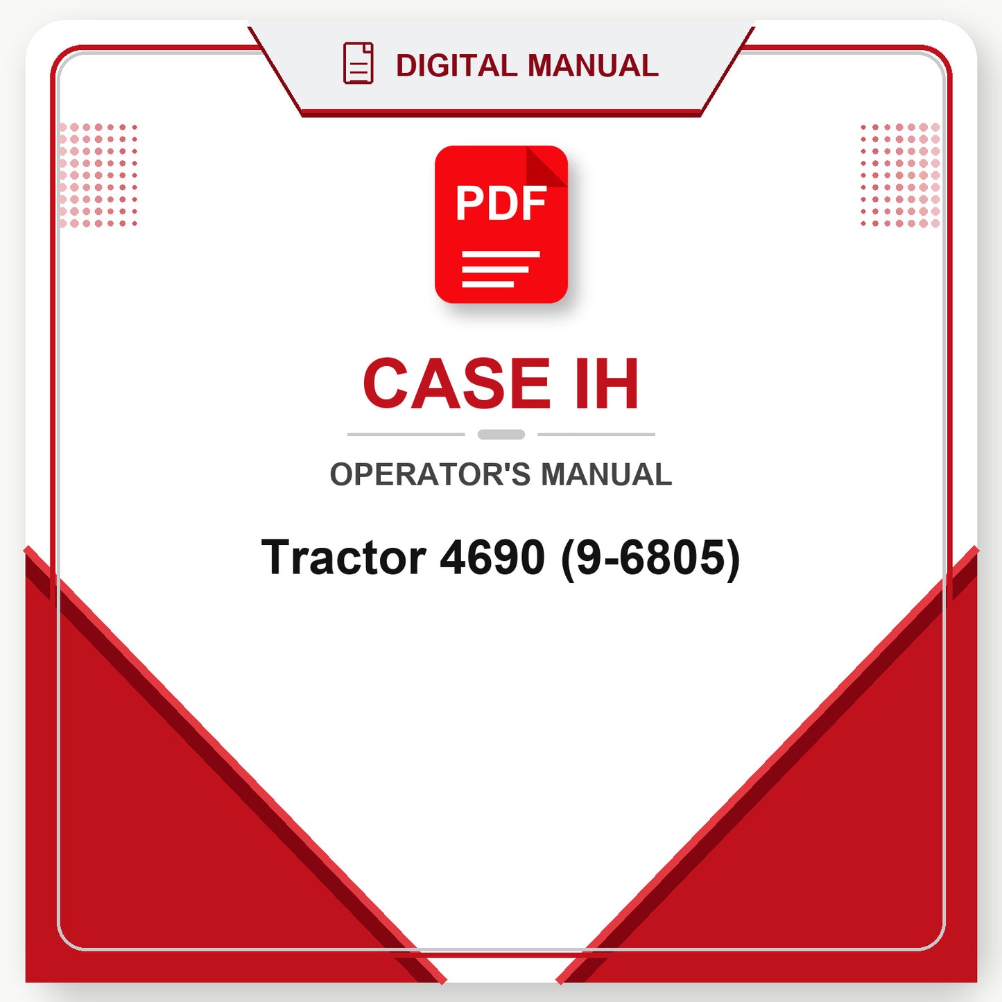 Case IH Tractor 4690 Operator's Manual (9-6805)